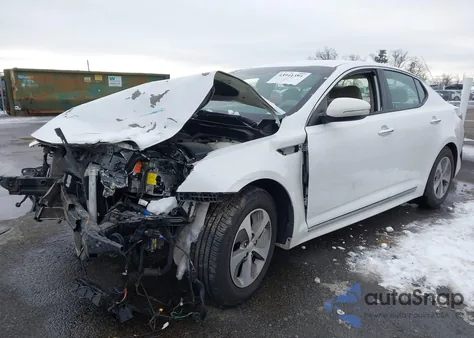 2015 Kia Optima Hybrid z USA, uszkodzony, nr VIN KNAGM4ADXF5077253